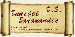 Danijel Saramandić vizit kartica